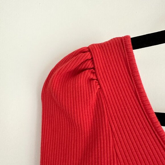 Topshop Scoop Neck Ribbed Top - Picture 6 of 9